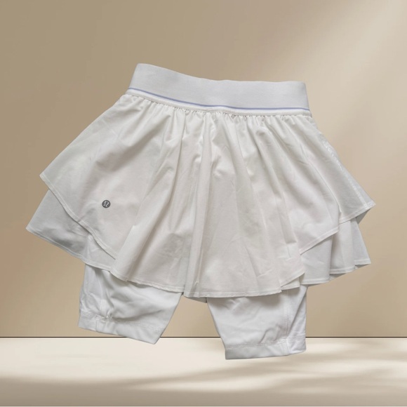 Lululemon Court Rival High-Rise Tennis Skirt | White | Size 4 | NWT - Picture 6 of 8